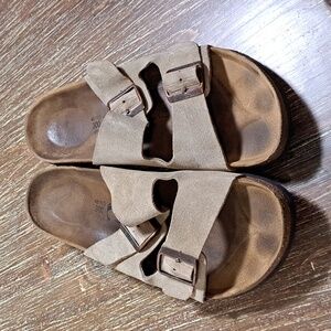Birkenstock Men’s Betula Sandals Size 13 Two Adjustable Straps Cork Footbed